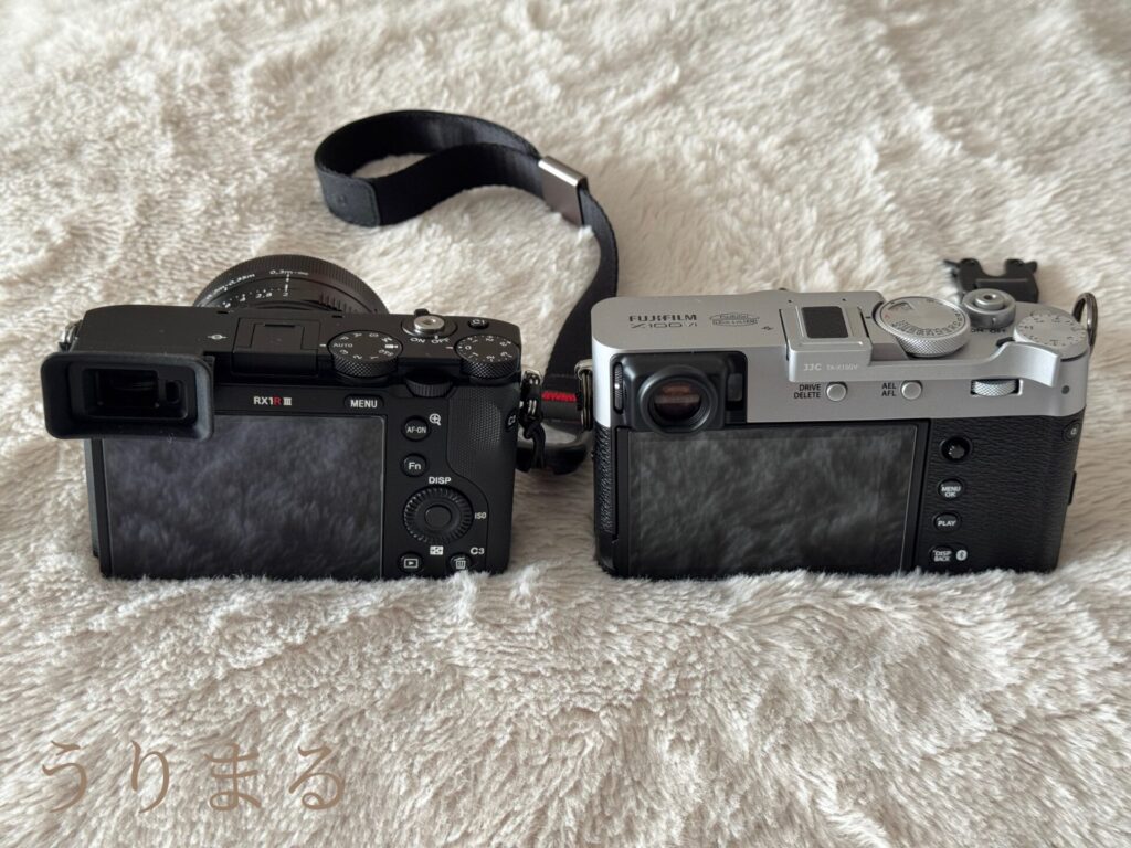 FUJIFILM X100VI SONY RX1R Ⅲ MR iii 比較 カメラ コンデジ コンパクト スナップ 小型