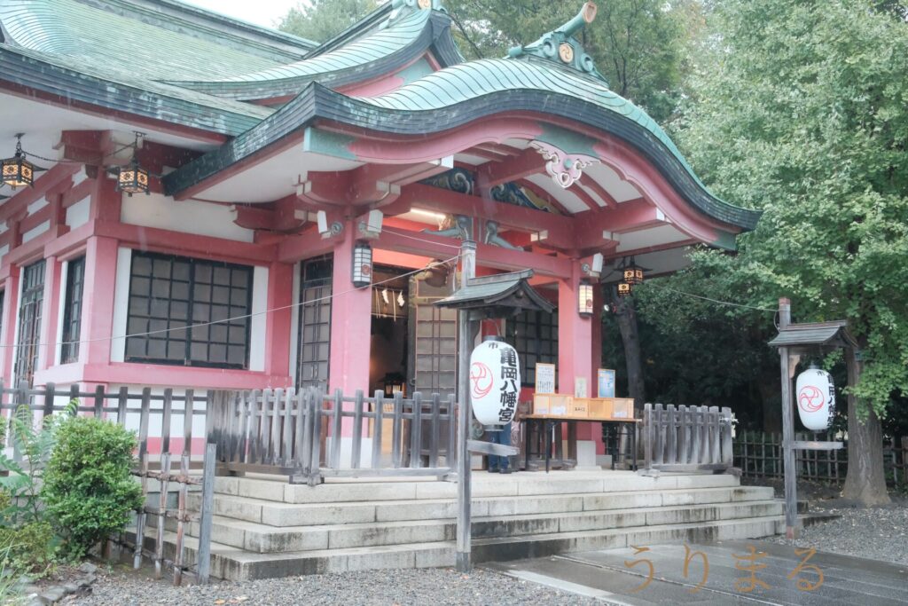 市谷亀岡八幡宮 七五三 ペット 犬 ご祈祷 お詣り お参り 初詣 袴